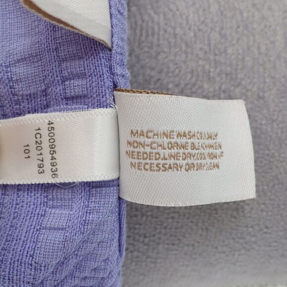 Chicos Jacket 0 Womens 4 Small Lavender Open Front Stretch Cotton Pockets Career - Picture 13 of 13